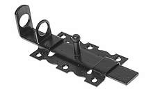 Задвижка дверная 110мм с проуш., черн. мат. STARFIX (SMP-75894-1)
