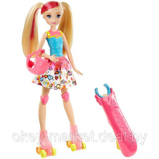 Кукла Barbie "Виртуальный мир" (на роликах, крутящаяся) DTW17 - фото 1 - id-p72874763