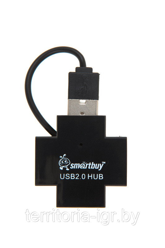 Разветвитель USB Hub 4 порта SBHA-6900-K черный Smartbuy - фото 1 - id-p72875494