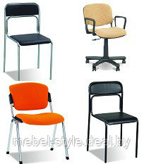 Перетяжка офисных стульев и кресел типа Исо, Эра, Аскона в ткани калгари цена за один элемент.