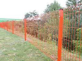 3Д забор. Евроограждение 1730х2500, 5/5 мм, полимерное покрытие, выбор любого цвета по каталогу RAL, фото 2