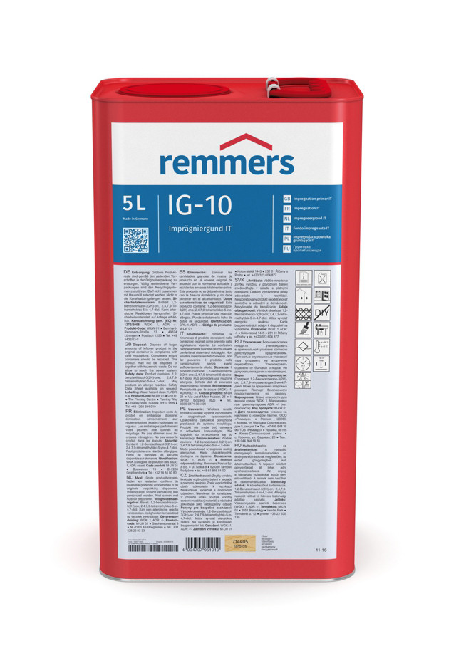 Remmers IG-10-Impragniergrund IT, 5л - Средство для защиты древесины на основе растворителя | Реммерс - фото 1 - id-p72937789