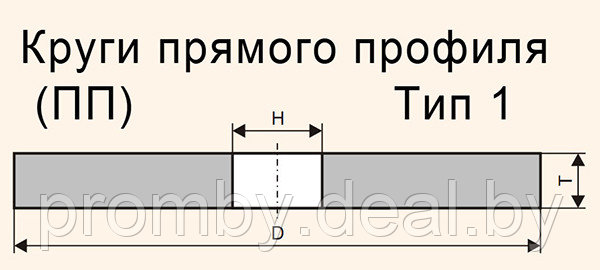 Круг шлифовальный 300 х 40 х 127 мм 14А 24 Q B 40 м/с, на бакелите - фото 3 - id-p3876088