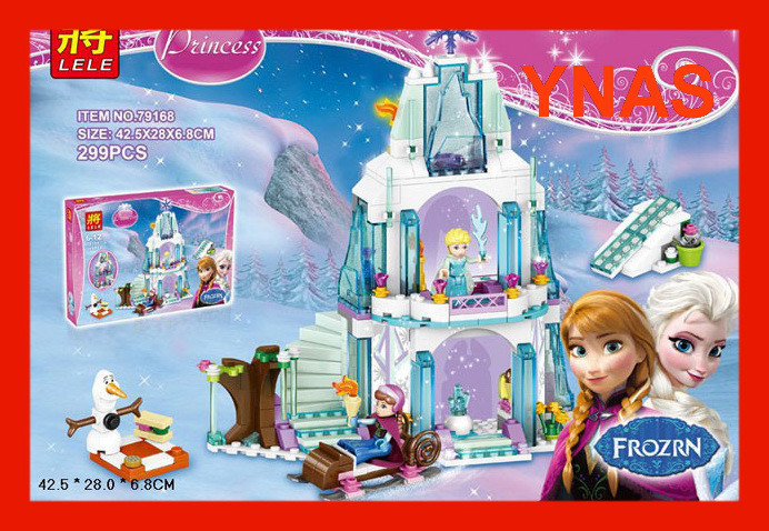 Детский конструктор LELE 79168 ( bela 10435) "Ледяной дворец Эльзы" для девочек аналог лего Lego - фото 6 - id-p54079095