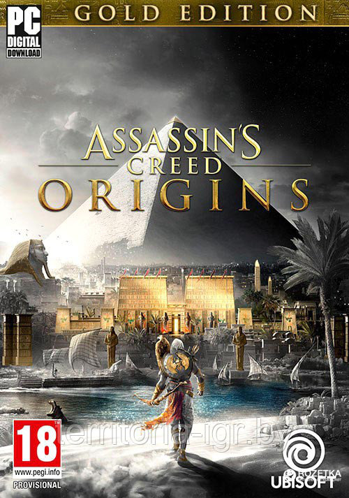 Assassin's Creed: Истоки (Origins) Gold Edition (Копия лицензии) DVD-3 PC - фото 1 - id-p72948179