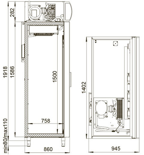 Шкаф холодильный POLAIR DM114Sd-S версия 2.0 - фото 2 - id-p65031839