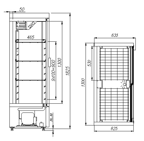 Шкаф холодильный Полюс ШХ-0,8К (купе) - фото 3 - id-p69916557