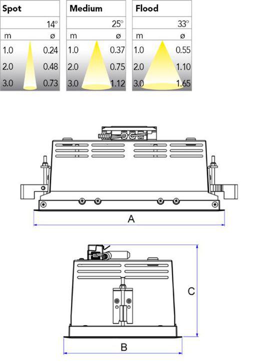 Светильник карданный Itab Orion II COB 1500 - фото 4 - id-p65031208