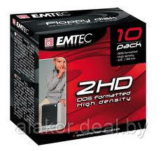 Дискеты EMTEC, 3.5", 2HD, 10 шт./уп., картон