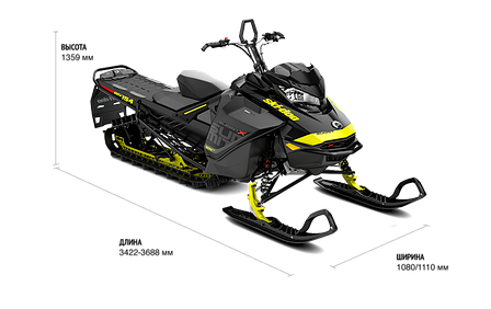 Снегоход Ski-Doo SUMMIT X 850 154" E-TEC Black 2018, фото 2