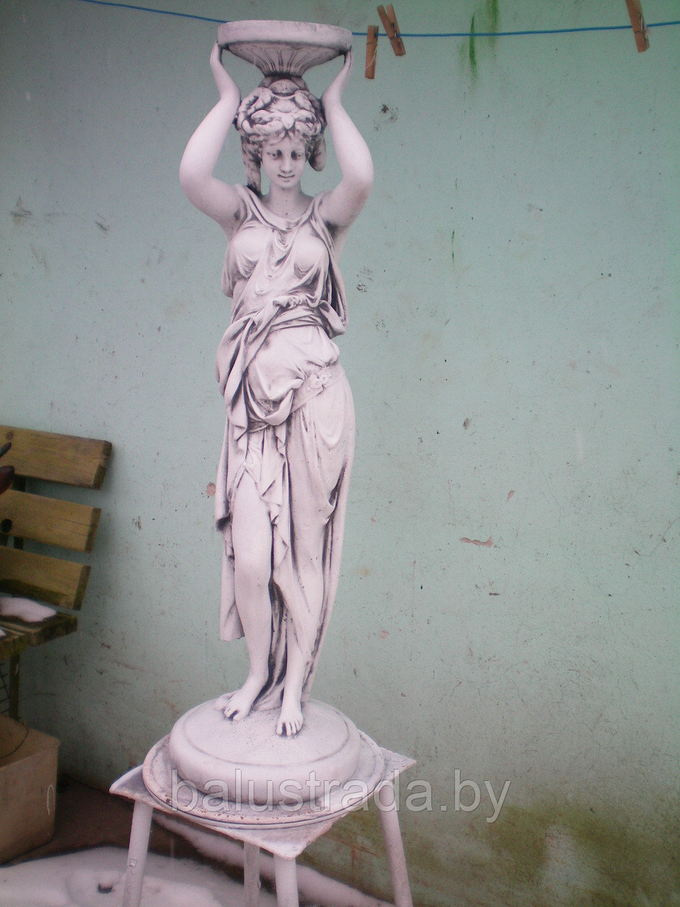 Скульптура бетонная Девушка-подиум С 162 - фото 2 - id-p72992158
