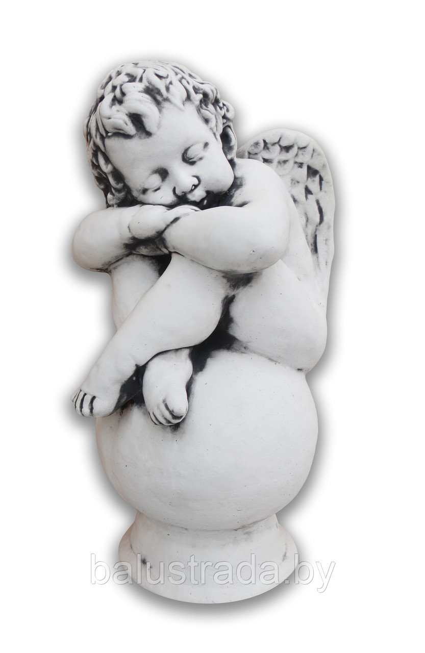 Скульптура бетонная Ангел на шаре С 170 - фото 1 - id-p72994422