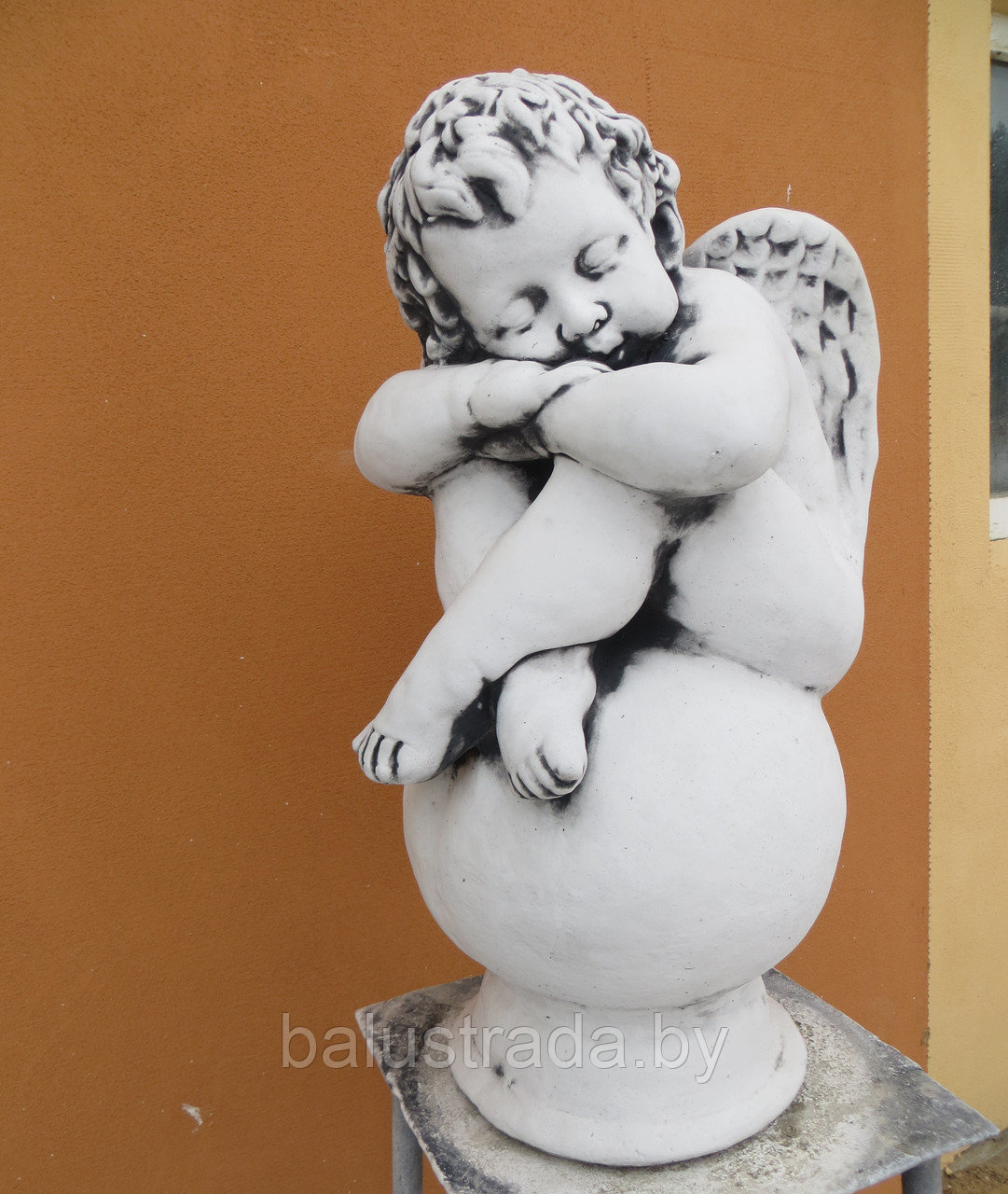 Скульптура бетонная Ангел на шаре С 170 - фото 3 - id-p72994422