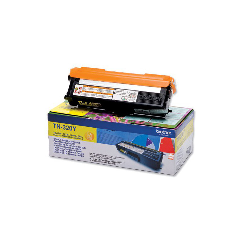 Картридж TN-320Y (для Brother DCP-9055/ DCP-9270/ HL-4140/ HL-4150/ HL-4570/ MFC-9460/ MFC-9970) жёлтый