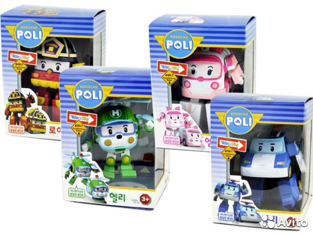Комплект Машинки трансформеры Робокар Поли "Robocar Poli"