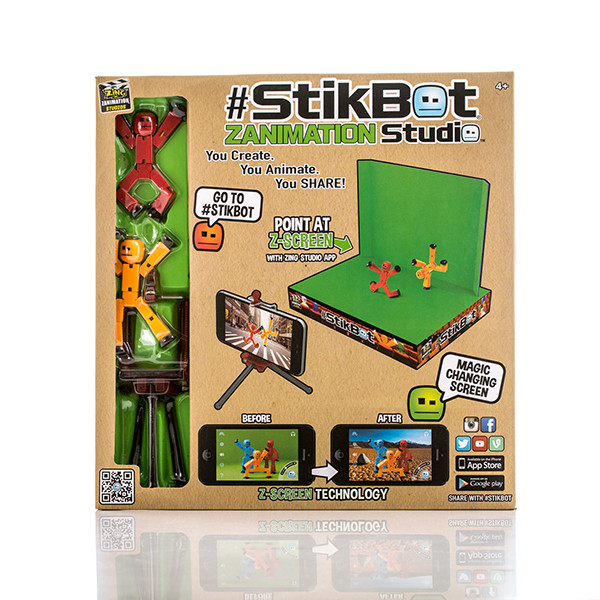Большой игровой набор Стикбот «Анимационная студия со сценой» StikBot со сценой, фото 1