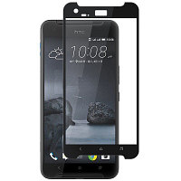Противоударное защитное стекло Full Screen Cover 0.3 mm черное для HTC One X9
