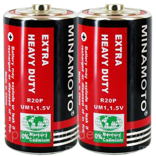 Батарейки MINAMOTO R20/2S D - фото 1 - id-p73079826