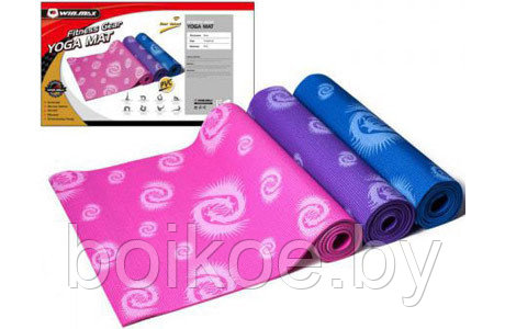 Коврик гимнастический для йоги в чехле WinMax, фото 2