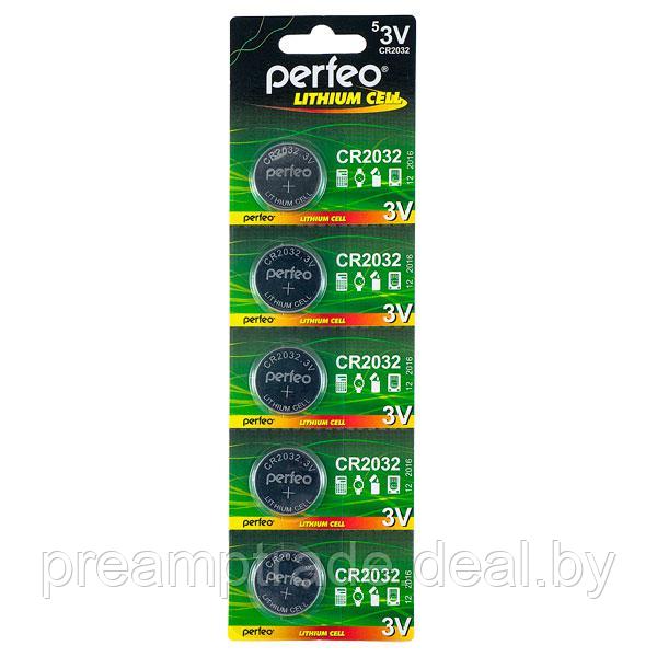 Литиевые батарейки PERFEO Lithium CR2032/5BL