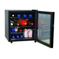 Холодильный шкаф со стеклом COOLEQ TBC-46 черный - фото 1 - id-p73089166