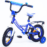 Детский двухколесный велосипед торнадо 14" синий