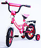 Детский двухколесный велосипед для девочки торнадо 14 розовый