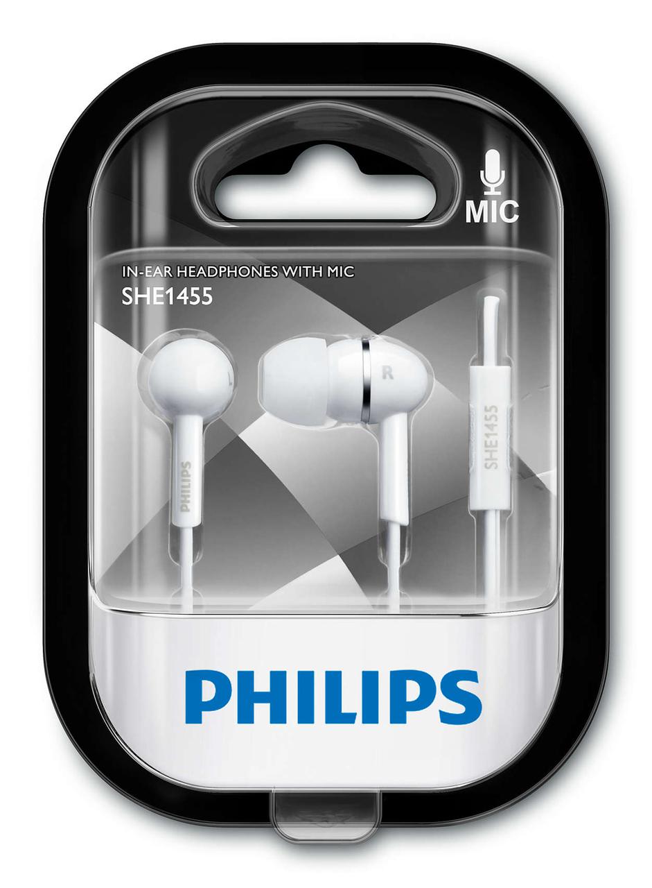 Наушники Philips SHE1455WT/10 - фото 3 - id-p72878367