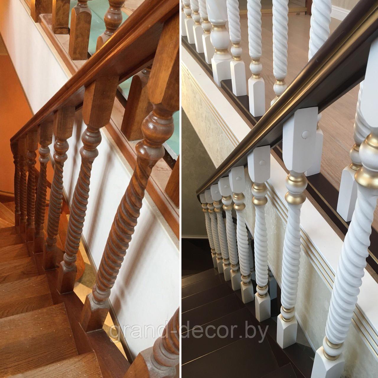 Реставрированные деревянные лестницы