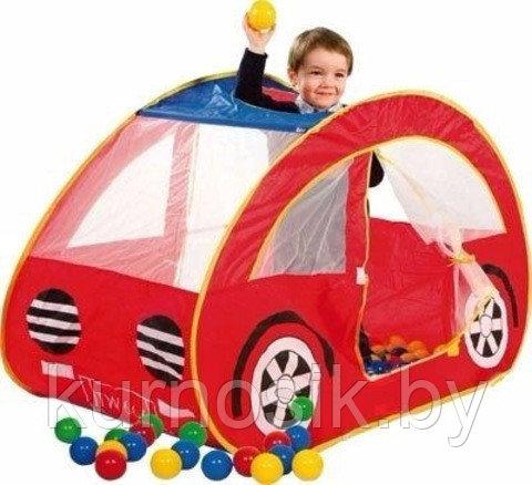 Игровая палатка с мячиками (100 шт) Calida "Автомобиль" (122х66х69) - фото 2 - id-p73112327