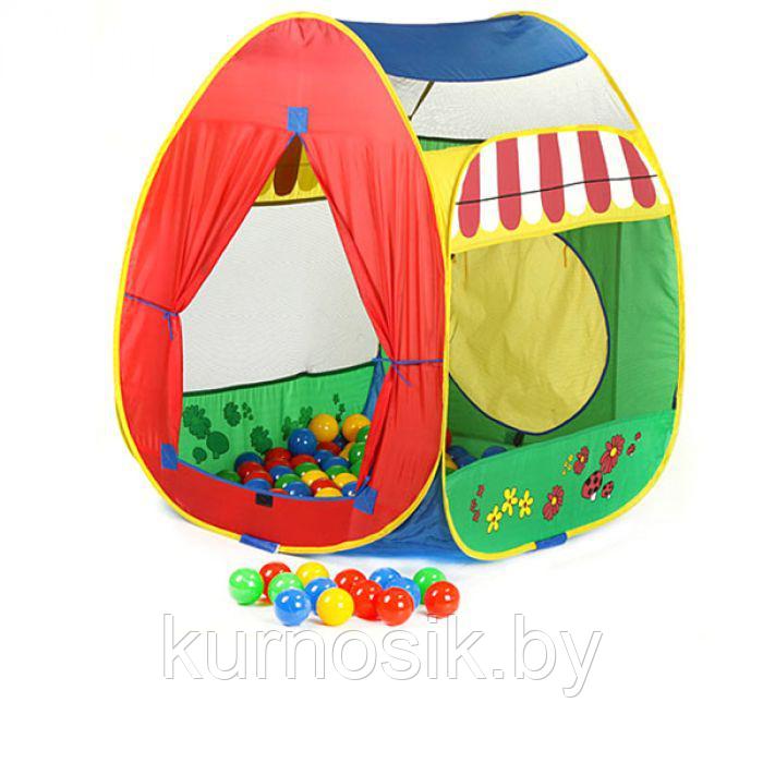 Игровая палатка с мячиками (100 шт) Calida "Домик" арт. 639 - фото 3 - id-p73113217
