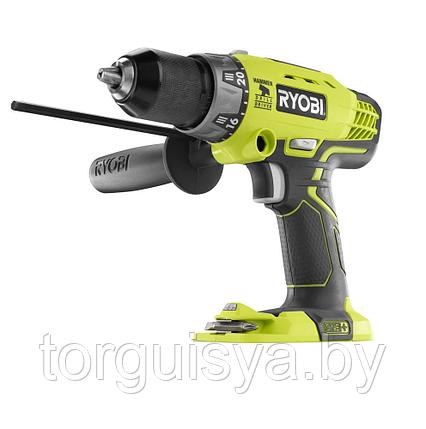 ONE+ / Шуруповерт ударный аккумуляторный Ryobi R 18 PD-0, фото 2