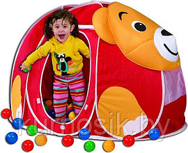 Игровая палатка с мячиками (100 шт) Calida "Мишка" арт. 676
