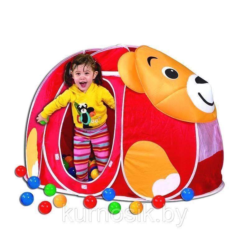 Игровая палатка с мячиками (100 шт) Calida "Мишка" арт. 676 - фото 2 - id-p73113552