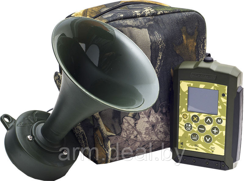 Комплект электронный манок Hunterhelp Master-3М+фонотека голосов+динамик TK-9RU+чехол - фото 1 - id-p73116078