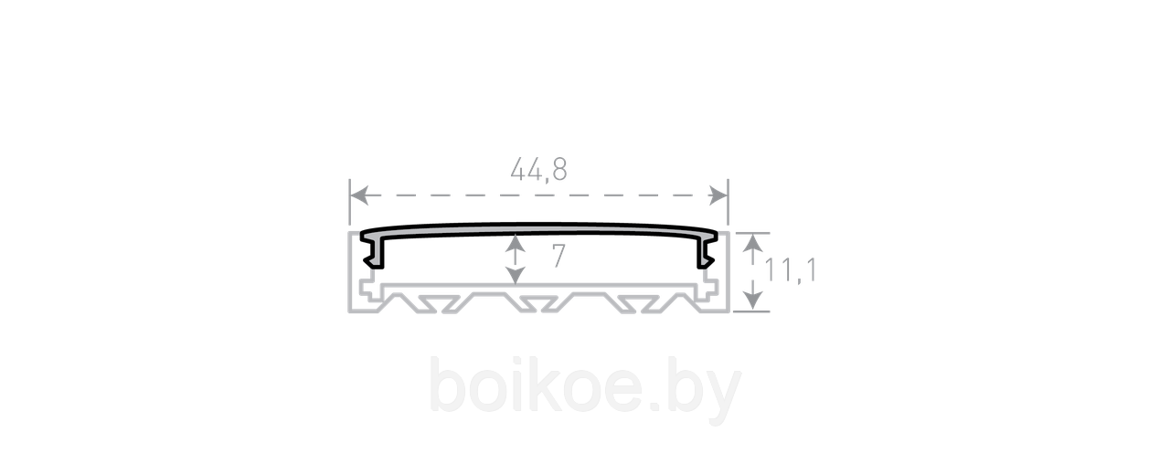 Профиль накладной светодиодный SF-4411 (2 м., комплект) - фото 4 - id-p73141276