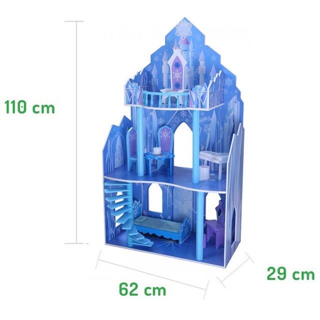 Домик для кукол ECO TOYS деревянный Снежная королева Lodowa 4111 - фото 1 - id-p73172797