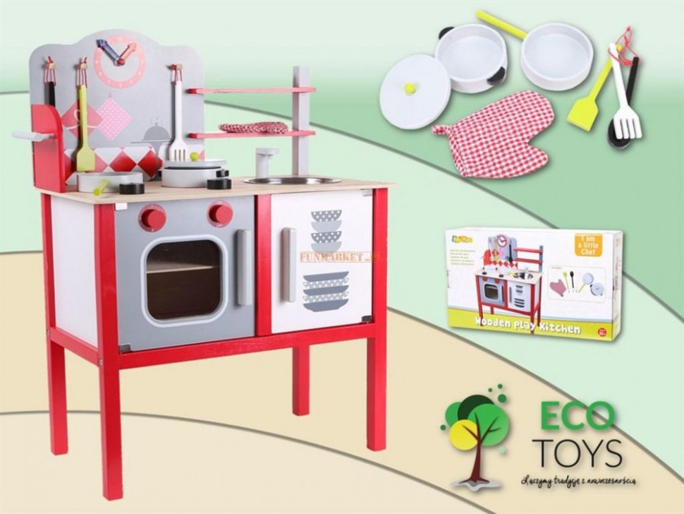 Деревянная детская кухня Eco Toys 4201 - фото 1 - id-p73173644