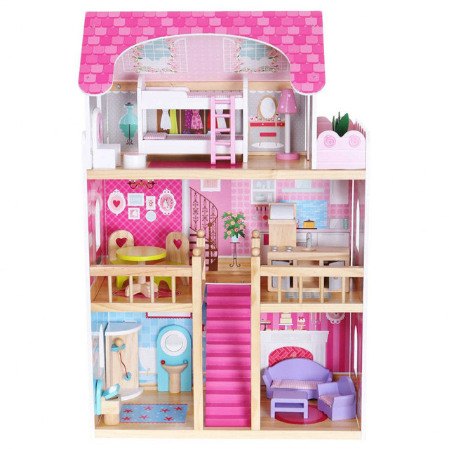 Кукольный домик Eco Toys Nowa Malinowa 4119 деревянный - фото 10 - id-p73174662