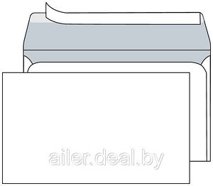 Конверты самоклеящиеся с отрывной лентой, 110*220 (DL), 100 шт./упак