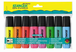 Набор текстовых маркеров (8 цветов) "Stanger"