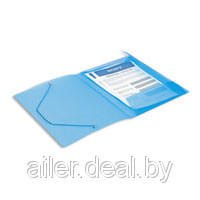 Папка пластиковая на резинке формат А4(цв.-синий,черный) - фото 2 - id-p3309208
