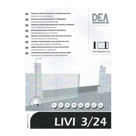 Инструкция к автоматике DEA LIVI
