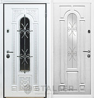 Дверь входная Сталлер Лацио Оро патина серебро