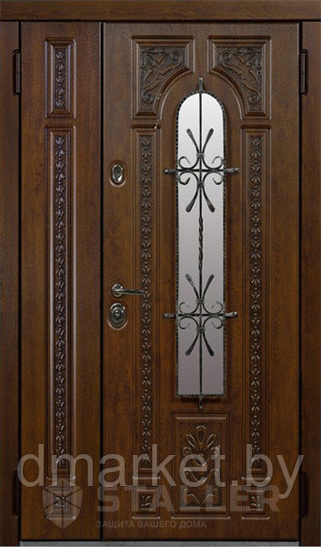 Дверь входная Сталлер Лацио двухстворчатая, фото 1
