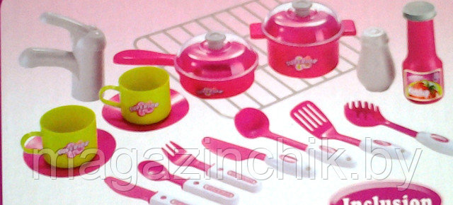 Кухня игровая со светом и звуком, розовая арт. 008-58 купить в Минске - фото 5 - id-p3362798