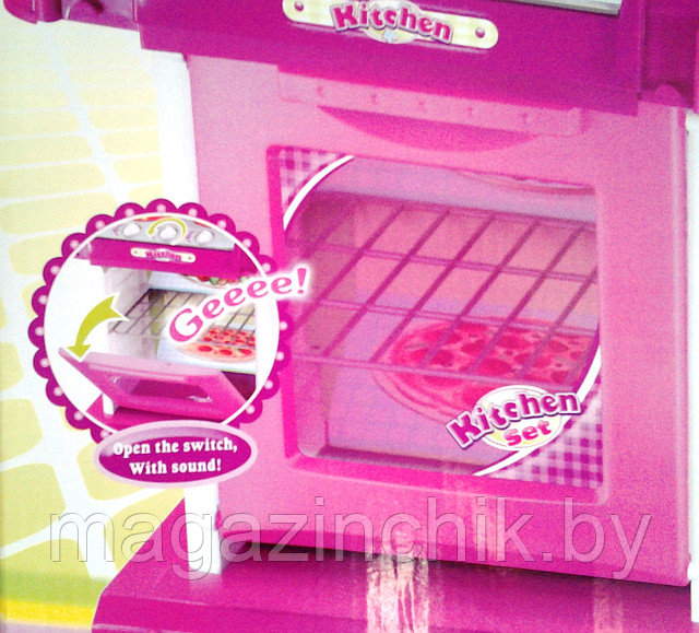 Кухня игровая со светом и звуком, розовая арт. 008-58 купить в Минске - фото 7 - id-p3362798