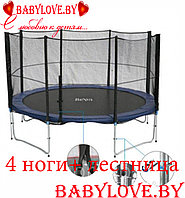 Батут Bebon Sports 14FT/14480L2YL (427 см) с внешней сеткой безопасности и лестницей.4 ножки.(Длинные стойки)