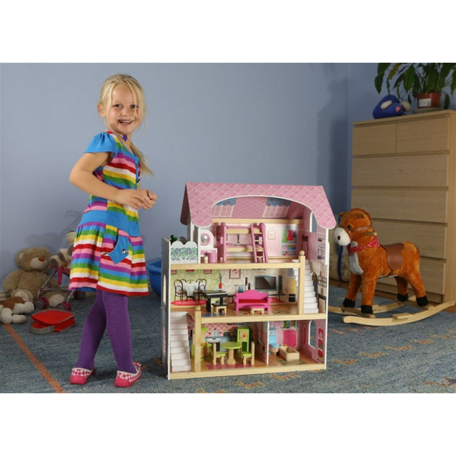 Кукольный домик Eco Toys Residence Bajkowa 4110 деревянный - фото 4 - id-p73195713