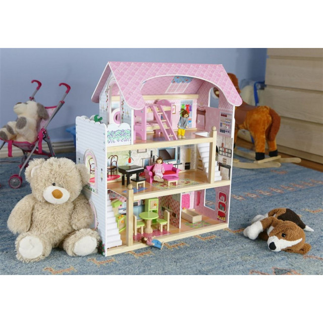 Кукольный домик Eco Toys Residence Bajkowa 4110 деревянный - фото 3 - id-p73195713
